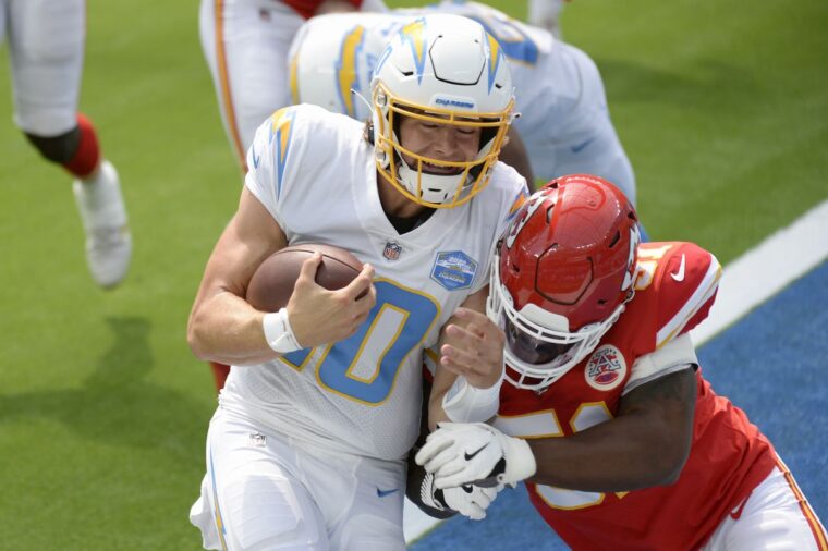 NFL チャージャーズ ジャスティン・ハーバート リミテッドジャージ【MD】 NFL チャージャーズ ジャスティン・ハーバート リミテッド