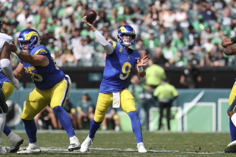 NFL ライオンズ マシュー・スタッフォード リミテッドジャージ【48】 ラムズQBスタッフォードが通算382TDを記録、マット・ライアンを